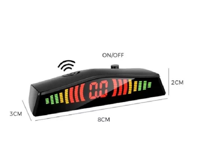 Sensor de ré  / estacionamento embutido Modelo Original cor Prata Universal 4 pontos