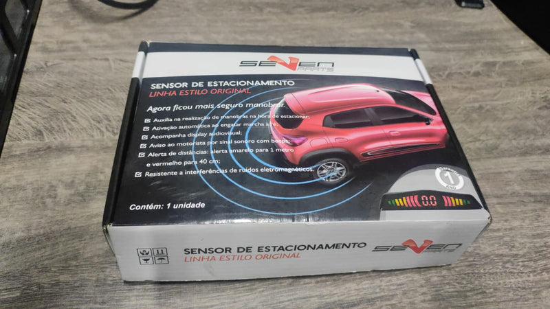 Sensor de ré  / estacionamento embutido Modelo Original cor Prata Universal 4 pontos